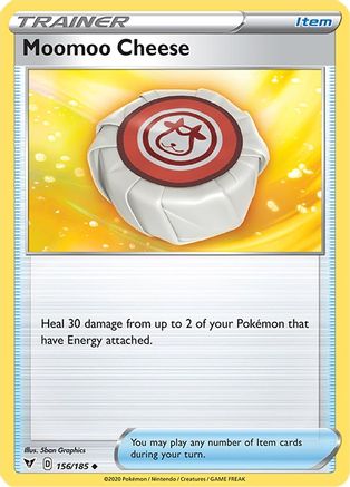 Moomoo Cheese 156 - Reverse Holofoil SWSH04 Vivid Voltage - Uncommon