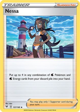 Nessa 157 - Reverse Holofoil SWSH04 Vivid Voltage - Uncommon