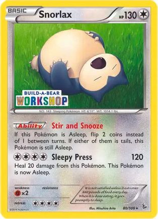 Snorlax 080/106 Miscellaneous Cards & Products - Promo