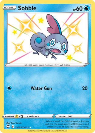 Sobble SV025 - Holofoil Shining Fates Shiny Vault - Shiny Holo Rare