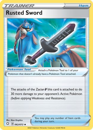 Rusted Sword 062 - Reverse Holofoil Shining Fates - Uncommon