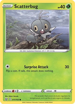 Scatterbug 011 SWSH05 Battle Styles - Common