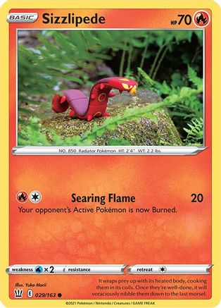 Sizzlipede 029 SWSH05 Battle Styles - Common