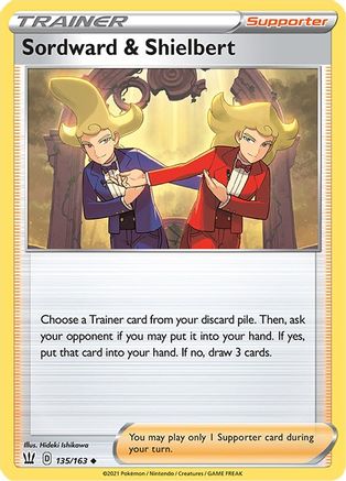 Sordward & Shielbert 135 SWSH05 Battle Styles - Uncommon