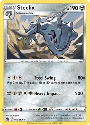 Steelix 099 - Reverse Holofoil SWSH05 Battle Styles - Holo Rare