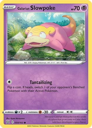 Galarian Slowpoke 054 - Reverse Holofoil SWSH05 Battle Styles - Common