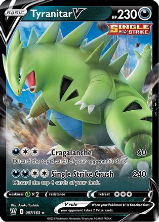 Tyranitar V 097 - Holofoil SWSH05 Battle Styles - Ultra Rare