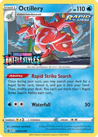 Octillery - SWSH089 (Prerelease) - Holofoil SWSH Sword & Shield Promo Cards - Promo