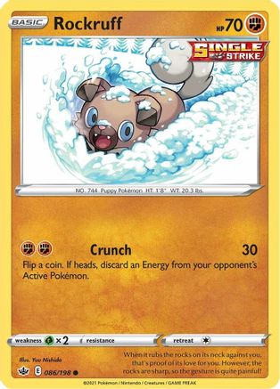 Rockruff 086 SWSH06 Chilling Reign - Common