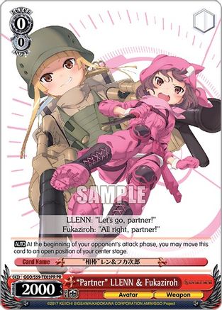 "Partner" LLENN & Fukaziroh (Alternate Art Promo) (GGO/S59-TE03PR PR) - Gun Gale Online