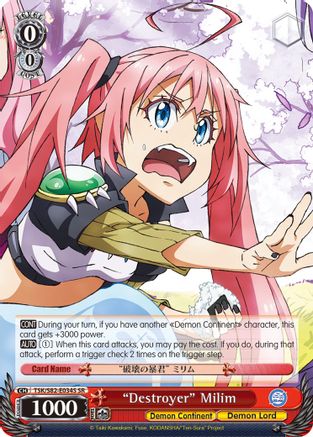 "Destroyer" Milim (SR) (TSK/S82-E034S SR) - That Time I Got Reincarnated as a Slime Vol.2