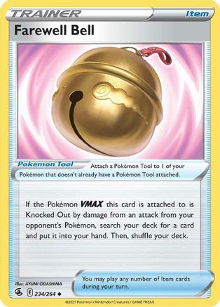 Farewell Bell 234 - Reverse Holofoil SWSH08 Fusion Strike - Uncommon