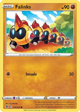 Falinks (155) 155 - Reverse Holofoil SWSH08 Fusion Strike - Common