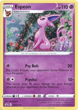 Espeon SWSH174 - Holofoil SWSH Sword & Shield Promo Cards - Promo