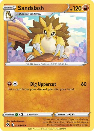 Sandslash 132 SWSH08 Fusion Strike - Uncommon