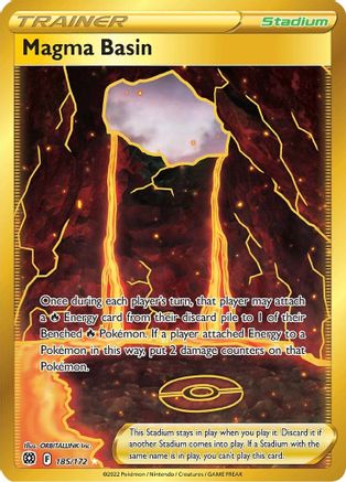 Magma Basin (Secret) 185 - Holofoil SWSH09 Brilliant Stars - Secret Rare