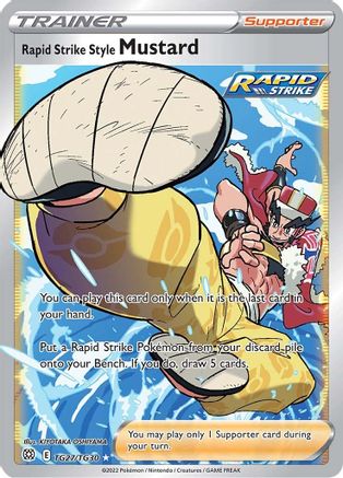 Rapid Strike Style Mustard TG27 - Holofoil SWSH09 Brilliant Stars Trainer Gallery - Ultra Rare