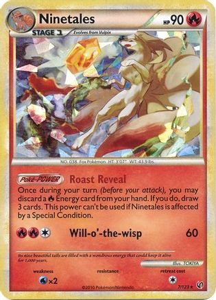 Ninetales - 7/123 (Cracked Ice)/123 - Holofoil Blister Exclusives - Promo