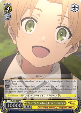 "Life's Starting Line" Rudeus (MTI/S83-E007 R) - Mushoku Tensei: Jobless Reincarnation