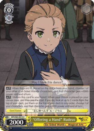 "Offering a Hand" Rudeus (MTI/S83-E013 C) - Mushoku Tensei: Jobless Reincarnation