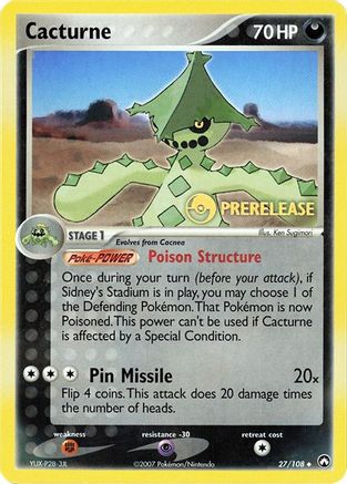 Cacturne 027/108 Miscellaneous Cards & Products - Promo