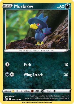 Murkrow 114 SWSH11 Lost Origin - Common