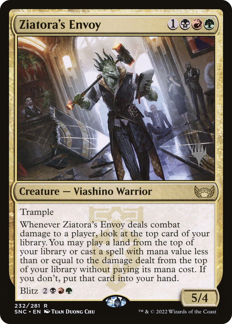 Ziatora's Envoy (PPSNC-232) - Streets of New Capenna Promos Foil