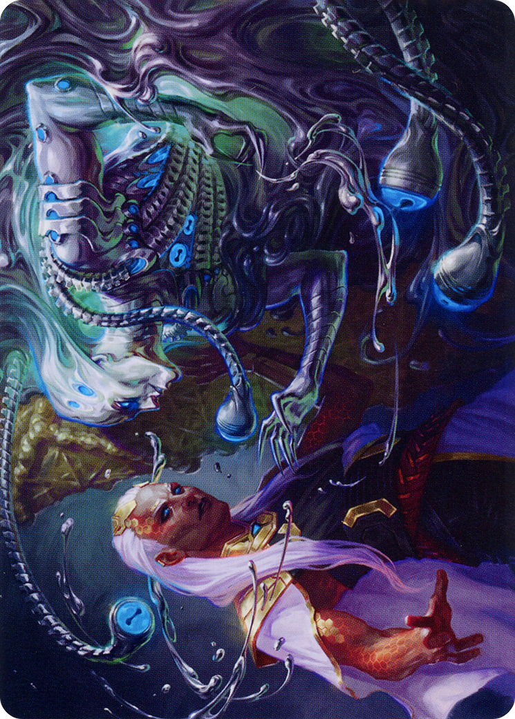 Mirage Mockery // Mirage Mockery (AONE-017) - Phyrexia: All Will Be One Art Series (Borderless)