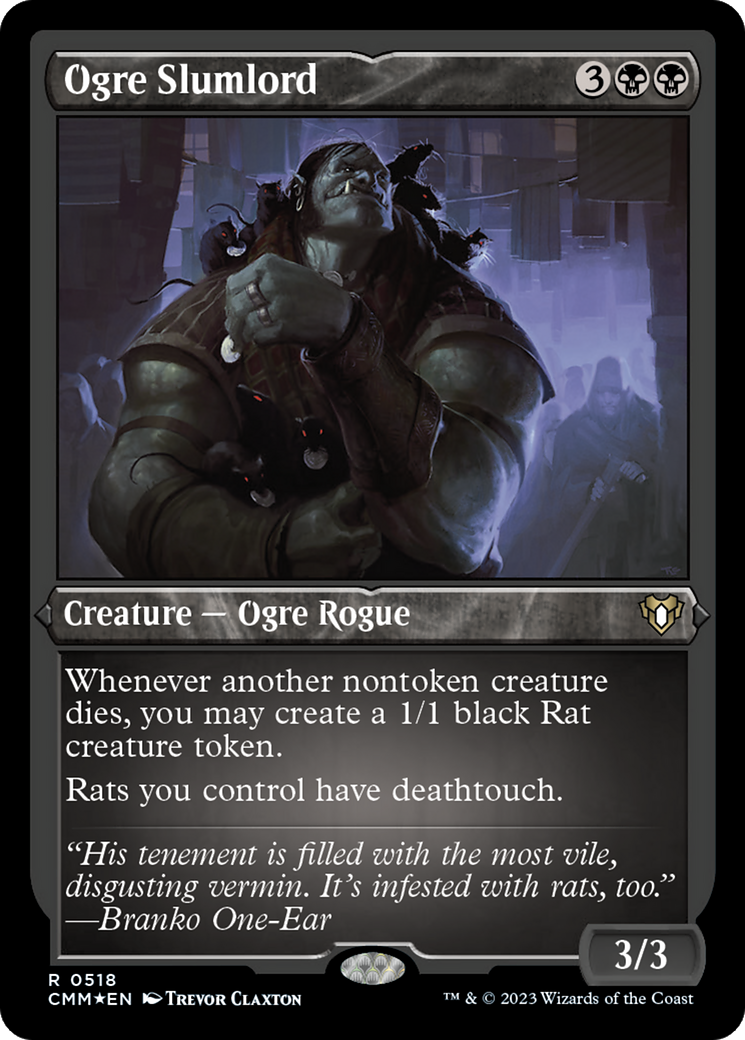 Ogre Slumlord (CMM-518) - Commander Masters Etched Foil