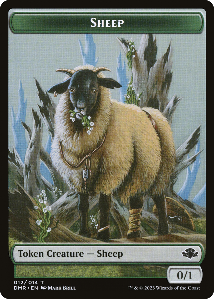 Sheep (TDMR-012) - Dominaria Remastered Tokens Foil