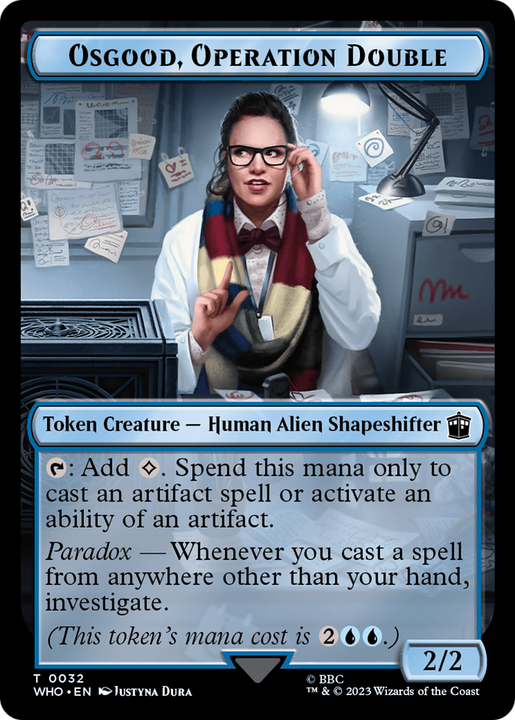 Osgood, Operation Double (TWHO-032) - Doctor Who Tokens Foil