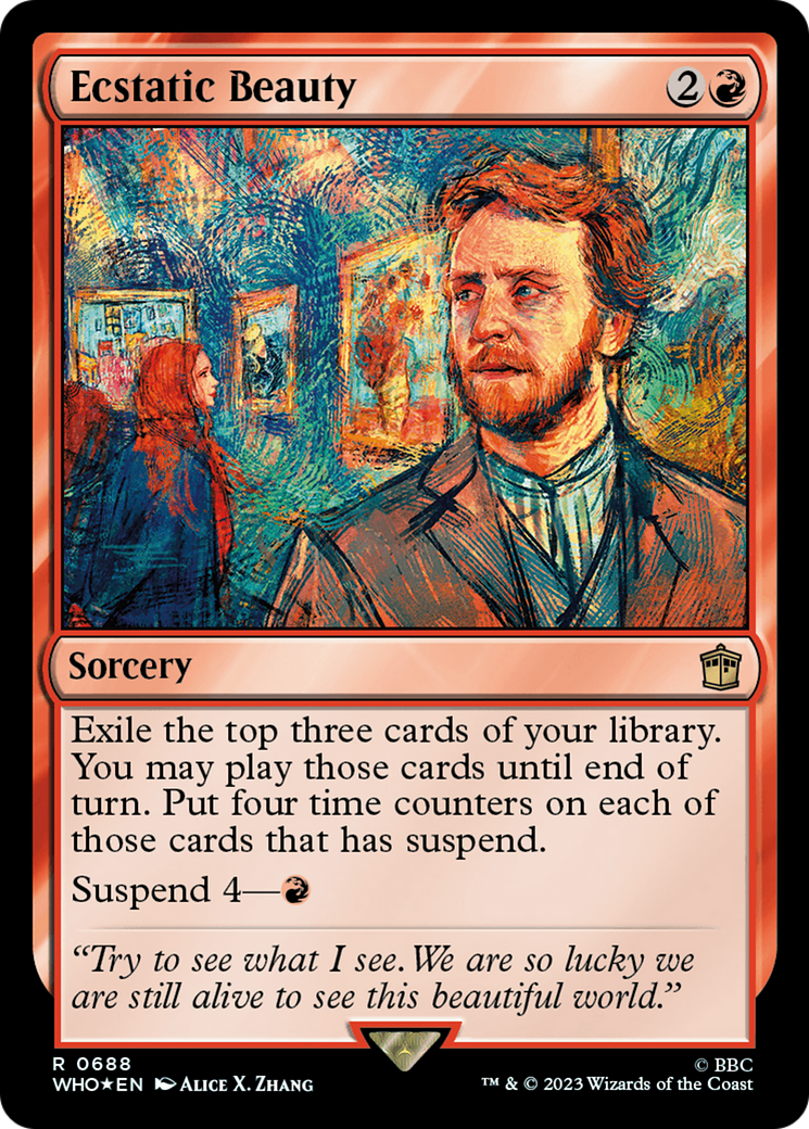Ecstatic Beauty (Surge Foil) (WHO-688) - Doctor Who Foil