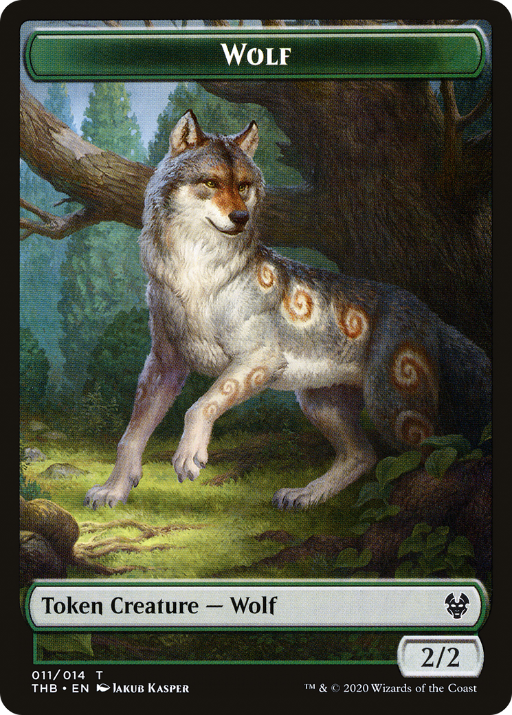 Wolf (THB-011) - Theros Beyond Death Tokens Foil