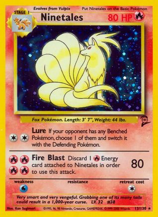 Ninetales 013 - Holofoil Base Set 2 - Holo Rare