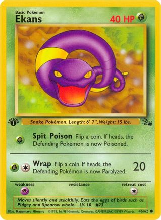 Ekans 046 - Unlimited Fossil - Common