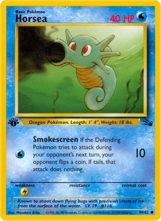 Horsea 049 - Unlimited Fossil - Common