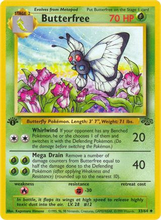 Butterfree 033 - Unlimited Jungle - Uncommon