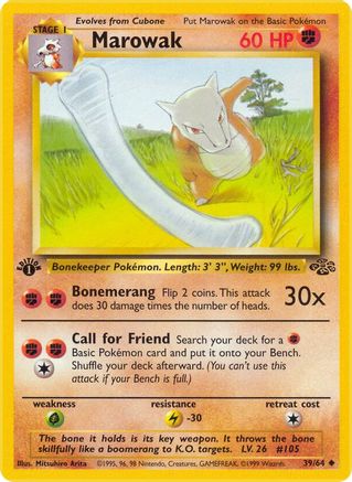 Marowak 039 - Unlimited Jungle - Uncommon
