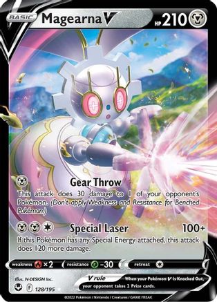 Magearna V 128 - Holofoil SWSH12 Silver Tempest - Ultra Rare
