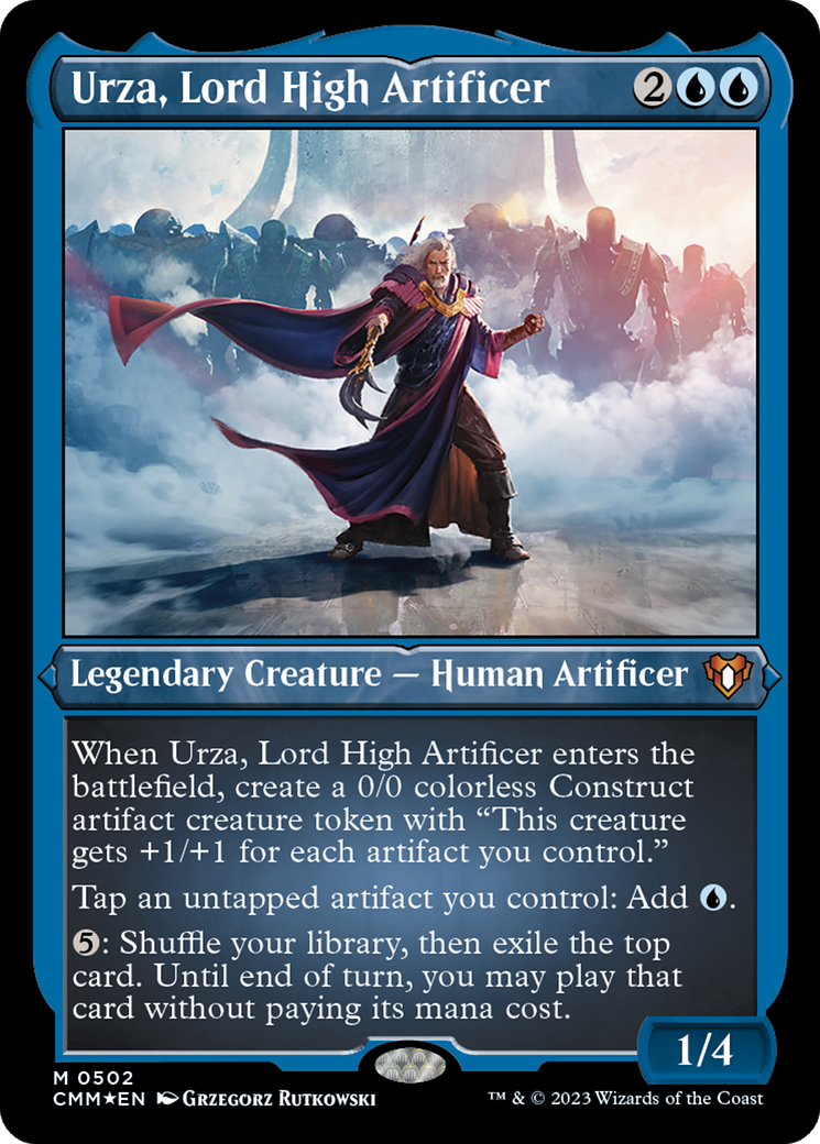 Urza, Lord High Artificer (CMM-502) - Commander Masters Etched Foil
