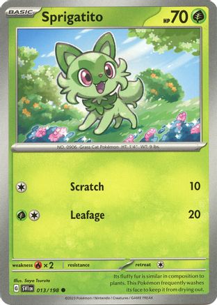 Sprigatito 013 SV01 Scarlet & Violet Base Set - Common