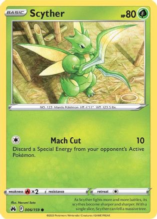 Scyther 006 Crown Zenith - Common