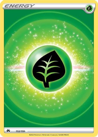 Grass Energy (Texture Full Art) 152 - Holofoil Crown Zenith - Ultra Rare