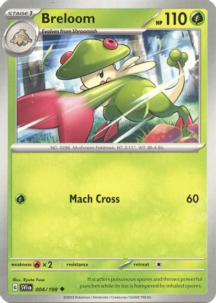 Breloom 004 - Reverse Holofoil SV01 Scarlet & Violet Base Set - Uncommon