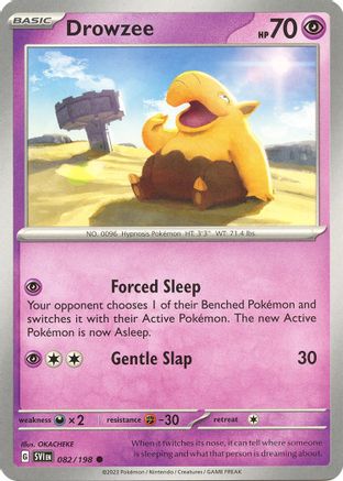 Drowzee 082/198 - Reverse Holofoil SV01 Scarlet & Violet Base Set - Common