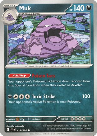 Muk 127 - Reverse Holofoil SV01 Scarlet & Violet Base Set - Uncommon
