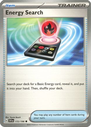 Energy Search 172 - Reverse Holofoil SV01 Scarlet & Violet Base Set - Common
