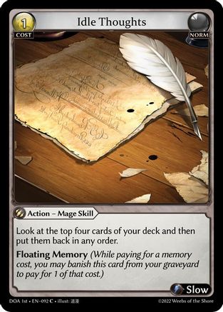 Idle Thoughts (092) - Dawn of Ashes 1st Edition