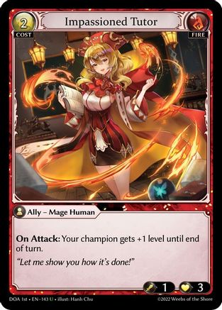 Impassioned Tutor (143) - Dawn of Ashes 1st Edition