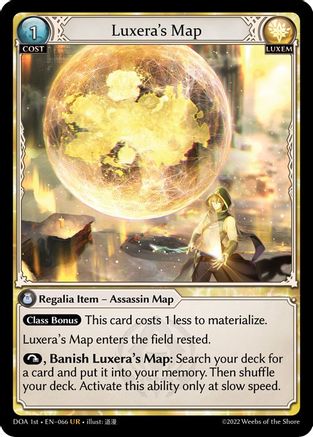 Luxera's Map (066) - Dawn of Ashes 1st Edition Foil